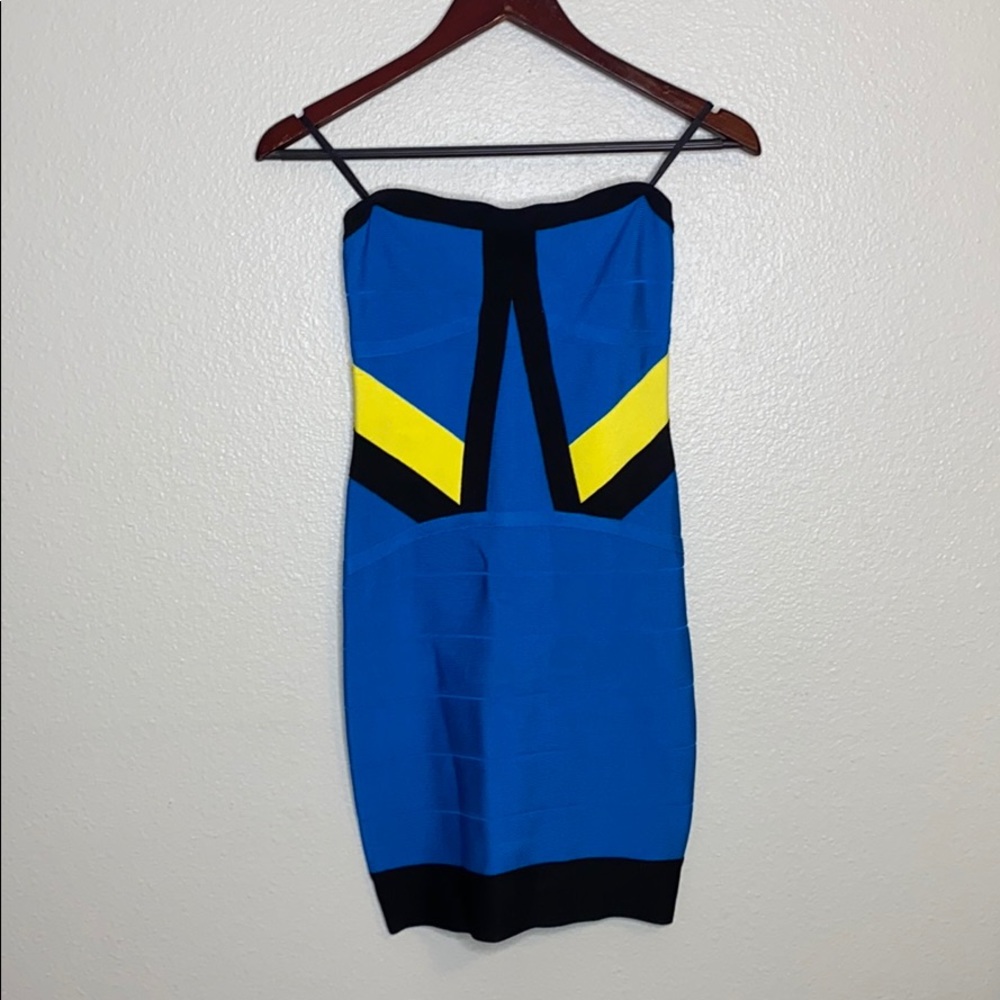 Bebe Bodycon Strapless Dress Size S